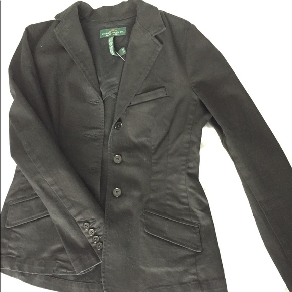 Ralph Lauren Black Jeans Jacket - Picture 1 of 4